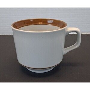 VTG Monterrey Stoneware Brown Coffee Mug MI Japan 8 oz Mid-Century Modern 1970s
